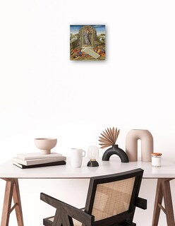 Foto 2 | Cuadro Decorativo - La Resurrección- Benvenuto Di Giovanni - Religión - 51x51 - Impresión En Lienzo - Fine Art Tj