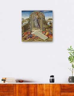 Foto 5 | Cuadro Decorativo - La Resurrección- Benvenuto Di Giovanni - Religión - 51x51 - Impresión En Lienzo - Fine Art Tj