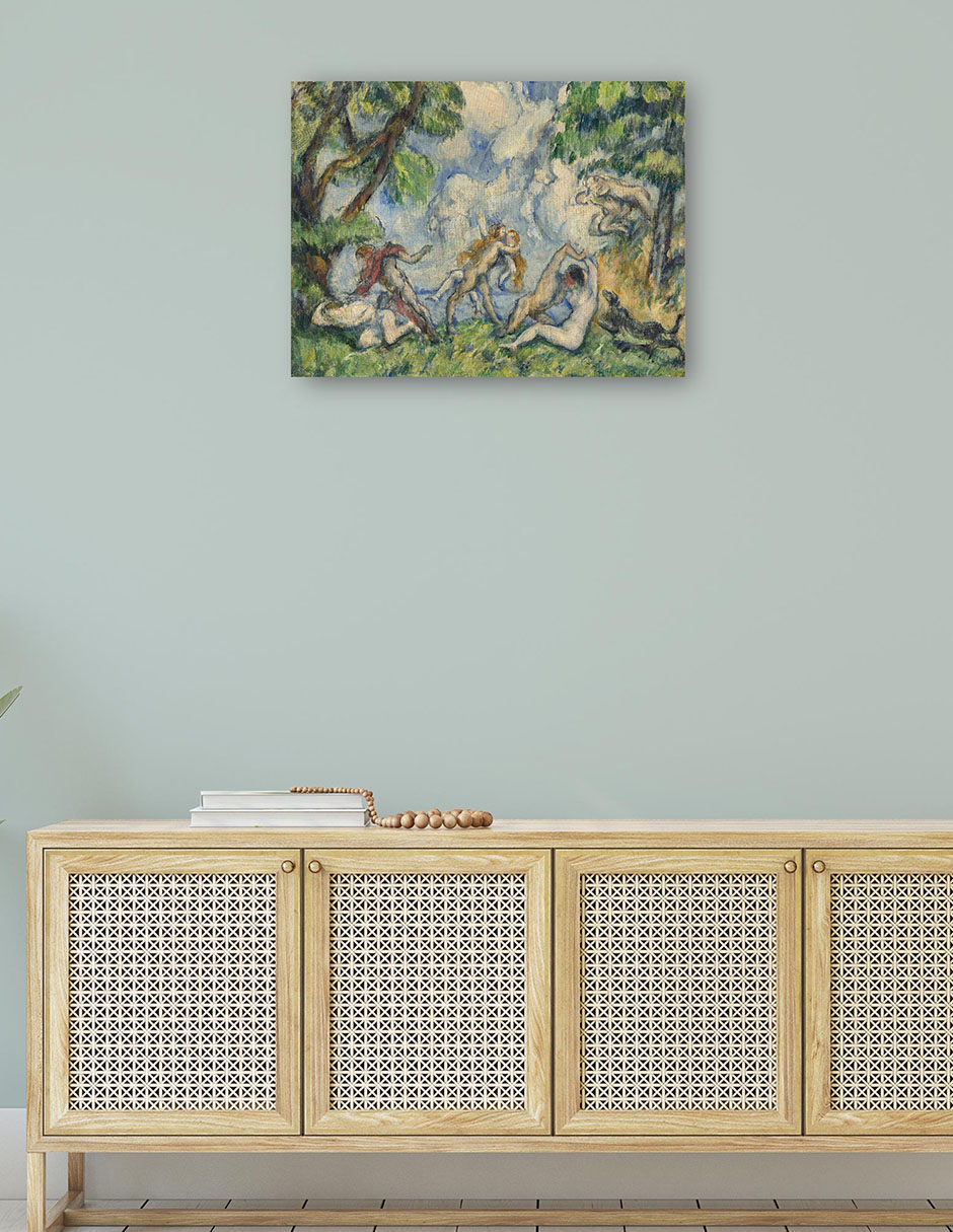Foto 5 pulgar | Cuadro Decorativo - La Batalla Del Amor (c. 1880)- Paul Cézanne - Religión - 69x92 - Impresión En Lienzo - Fine Art Tj
