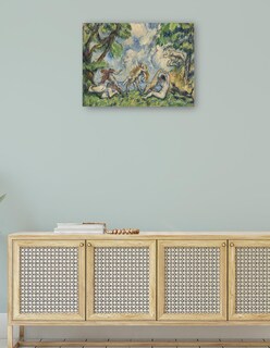 Foto 4 | Cuadro Decorativo - La Batalla Del Amor (c. 1880)- Paul Cézanne - Religión - 69x92 - Impresión En Lienzo - Fine Art Tj