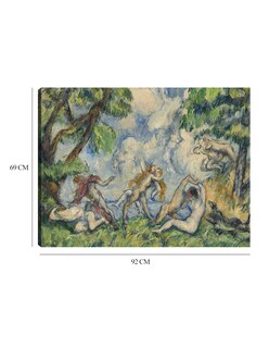 Foto 6 | Cuadro Decorativo - La Batalla Del Amor (c. 1880)- Paul Cézanne - Religión - 69x92 - Impresión En Lienzo - Fine Art Tj