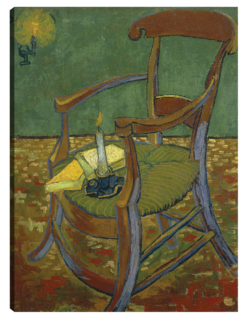 Foto 2 pulgar | Cuadro Decorativo - La Silla De Gauguin (1888)- Vincent Van Gogh - Abstracto - 46x61 - Impresión En Lienzo - Fine Art T
