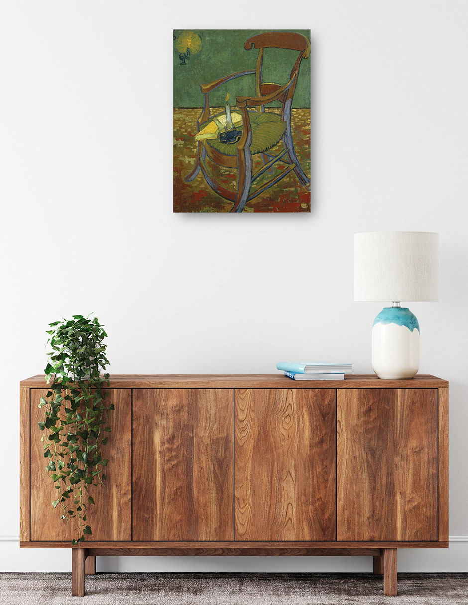 Foto 2 | Cuadro Decorativo - La Silla De Gauguin (1888)- Vincent Van Gogh - Abstracto - 46x61 - Impresión En Lienzo - Fine Art T