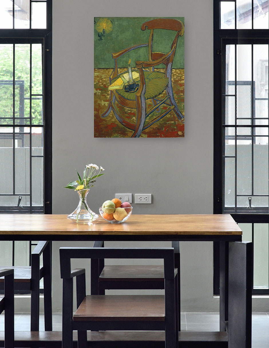 Foto 4 | Cuadro Decorativo - La Silla De Gauguin (1888)- Vincent Van Gogh - Abstracto - 46x61 - Impresión En Lienzo - Fine Art T