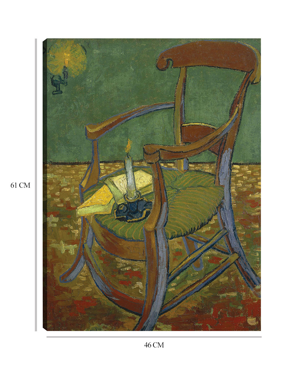 Foto 7 pulgar | Cuadro Decorativo - La Silla De Gauguin (1888)- Vincent Van Gogh - Abstracto - 46x61 - Impresión En Lienzo - Fine Art T