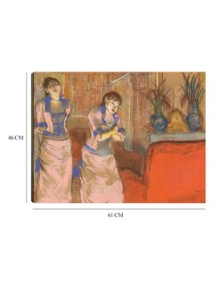 Foto 6 | Cuadro Decorativo - Dos Mujeres- Edgar Degas - Religión - 46x61 - Impresión En Lienzo - Fine Art Tj