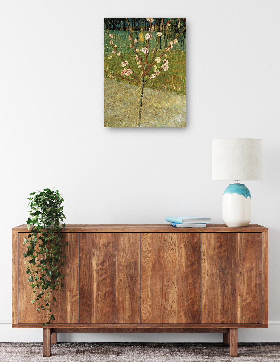 Foto 3 pulgar | Cuadro Decorativo - Almendro En Flor- Vincent Van Gogh - Floral - 69x92 - Impresión En Lienzo - Fine Art Tj