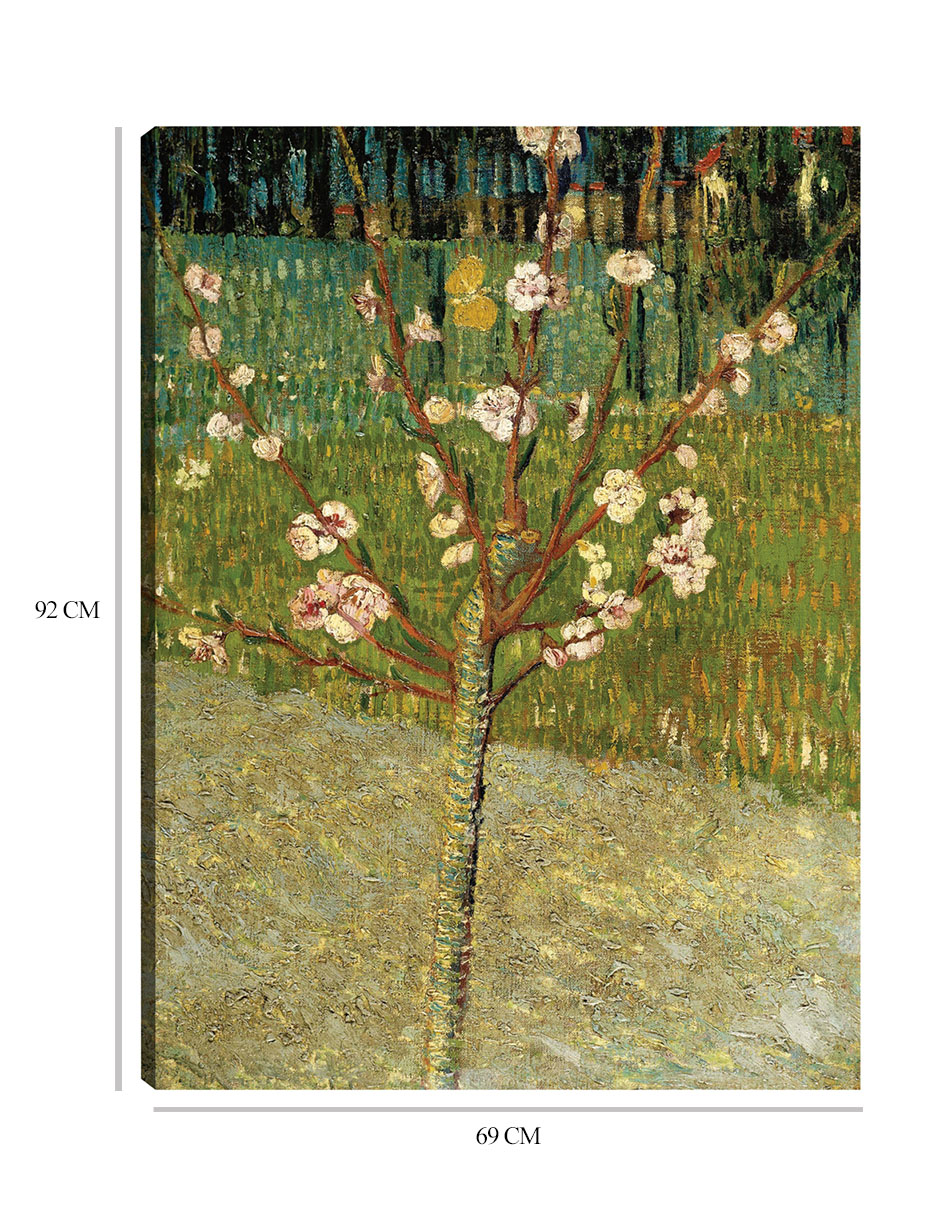 Foto 7 pulgar | Cuadro Decorativo - Almendro En Flor- Vincent Van Gogh - Floral - 69x92 - Impresión En Lienzo - Fine Art Tj