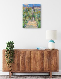 Foto 2 | Cuadro Decorativo - El Jardín Del Artista En Vetheuil- Claude Monet - Paisaje - 77x102 - Impresión En Lienzo - Fine