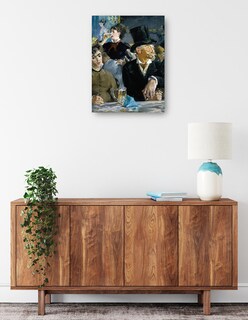 Foto 2 | Cuadro Decorativo - En El Café- Edouard Manet - Fotografía - 69x92 - Impresión En Lienzo - Fine Art Tj
