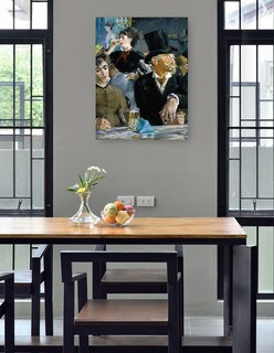 Foto 4 | Cuadro Decorativo - En El Café- Edouard Manet - Fotografía - 69x92 - Impresión En Lienzo - Fine Art Tj