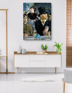 Foto 5 | Cuadro Decorativo - En El Café- Edouard Manet - Fotografía - 69x92 - Impresión En Lienzo - Fine Art Tj