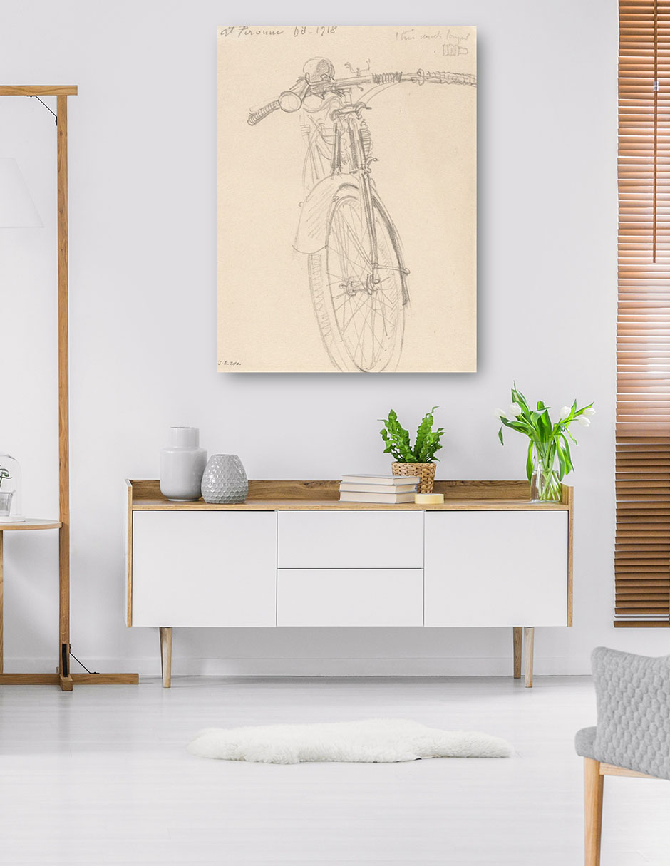 Foto 5 | Cuadro Decorativo - Motocicleta (1918)- John Singer Sargent - Abstracto - 28x36 - Impresión En Lienzo - Fine Art Tj
