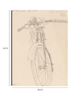Foto 6 | Cuadro Decorativo - Motocicleta (1918)- John Singer Sargent - Abstracto - 28x36 - Impresión En Lienzo - Fine Art Tj