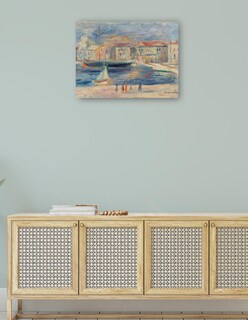 Foto 4 | Cuadro Decorativo - El Puerto De Saint-tropez- Pierre-auguste Renoir - Religión - 46x61 - Impresión En Lienzo -