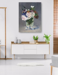 Foto 5 | Cuadro Decorativo - Flores En Un Jarrón De Cristal (c. 1882)- Edouard Manet - Floral - 46x61 - Impresión En Li