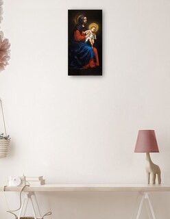 Foto 3 | Cuadro Decorativo - Virgen Con El Niño (1570-1575)- Carlo Dolci - Religión - 34x64 - Impresión En Lienzo - Fine Art Tj