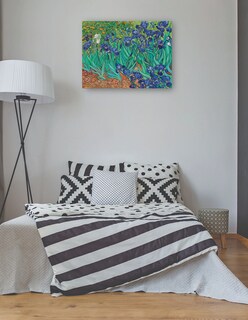 Foto 3 | Cuadro Decorativo - Iris (1889)- Vincent Van Gogh - Floral - 107x143 - Impresión En Lienzo - Fine Art Tj