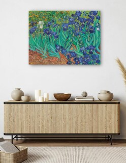 Foto 5 | Cuadro Decorativo - Iris (1889)- Vincent Van Gogh - Floral - 107x143 - Impresión En Lienzo - Fine Art Tj