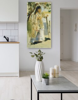 Foto 5 | Cuadro Decorativo - Mujer Por Una Valla- Pierre-auguste Renoir - Fotografía - 46x89 - Impresión En Lienzo - Fine Art Tj