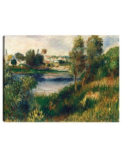 Foto 1 | Cuadro Decorativo - Paisaje En Vetheuil- Pierre-auguste Renoir - Religión - 77x102 - Impresión En Lienzo - Fine Art Tj