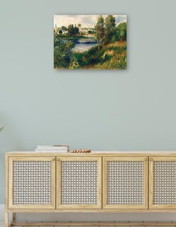 Foto 4 | Cuadro Decorativo - Paisaje En Vetheuil- Pierre-auguste Renoir - Religión - 77x102 - Impresión En Lienzo - Fine Art Tj