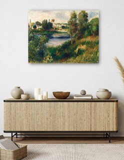 Foto 5 | Cuadro Decorativo - Paisaje En Vetheuil- Pierre-auguste Renoir - Religión - 77x102 - Impresión En Lienzo - Fine Art Tj