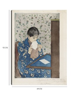 Foto 6 | Cuadro Decorativo - La Carta (1890-1891)- Mary Cassatt - Fotografía - 69x92 - Impresión En Lienzo - Fine Art Tj