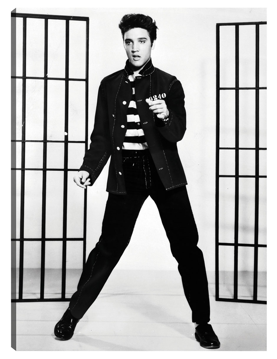 Foto 2 pulgar | Cuadro Decorativo - Elvis Presley En Jailhouse Rock- Unknown - Fotografía - 28x36 - Impresión En Lienzo - Fine Art Tj