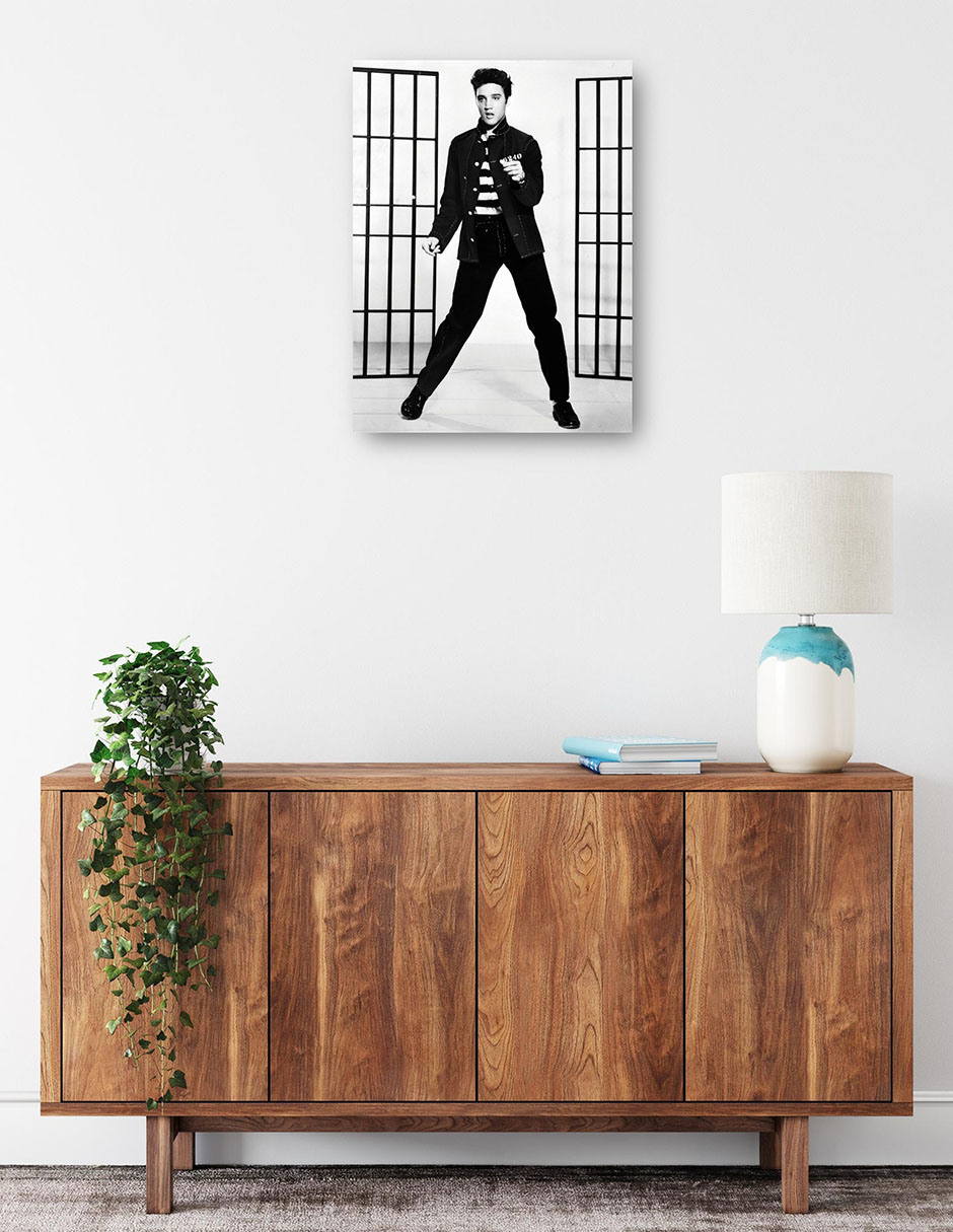 Foto 3 pulgar | Cuadro Decorativo - Elvis Presley En Jailhouse Rock- Unknown - Fotografía - 28x36 - Impresión En Lienzo - Fine Art Tj