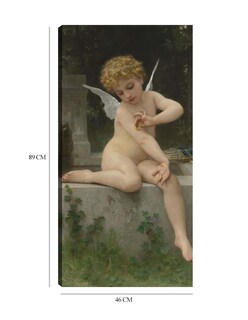 Foto 6 | Cuadro Decorativo - Amor A La Mariposa (1888)- William Bouguereau - Religión - 46x89 - Impresión En Lienzo - Fine Art