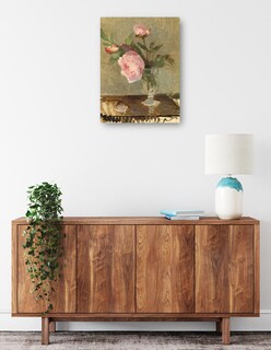 Foto 2 | Cuadro Decorativo - Peonías- Berthe Morisot - Floral - 77x102 - Impresión En Lienzo - Fine Art Tj