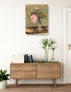 Foto 3 | Cuadro Decorativo - Peonías- Berthe Morisot - Floral - 77x102 - Impresión En Lienzo - Fine Art Tj