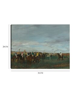 Foto 6 | Cuadro Decorativo - Las Carreras- Edgar Degas - Religión - 28x36 - Impresión En Lienzo - Fine Art Tj
