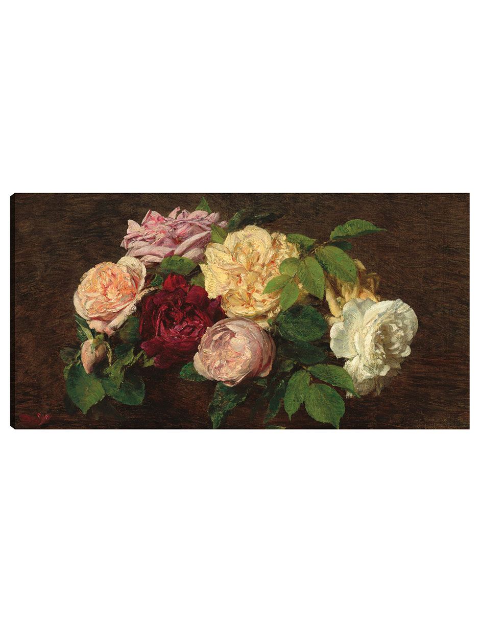 Foto 2 pulgar | Cuadro Decorativo - Rosas De Niza Sobre Una Mesa, 1882- Henri Fantin-latour - Floral - 46x89 - Impresión En Lie