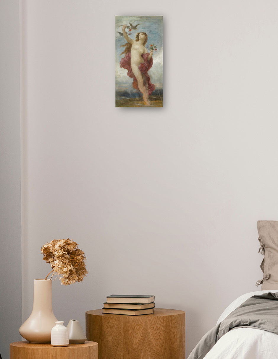 Foto 3 pulgar | Cuadro Decorativo - Estudiar Para Le Jour- William Bouguereau - Fotografía - 34x64 - Impresión En Lienzo - Fine Art Tj