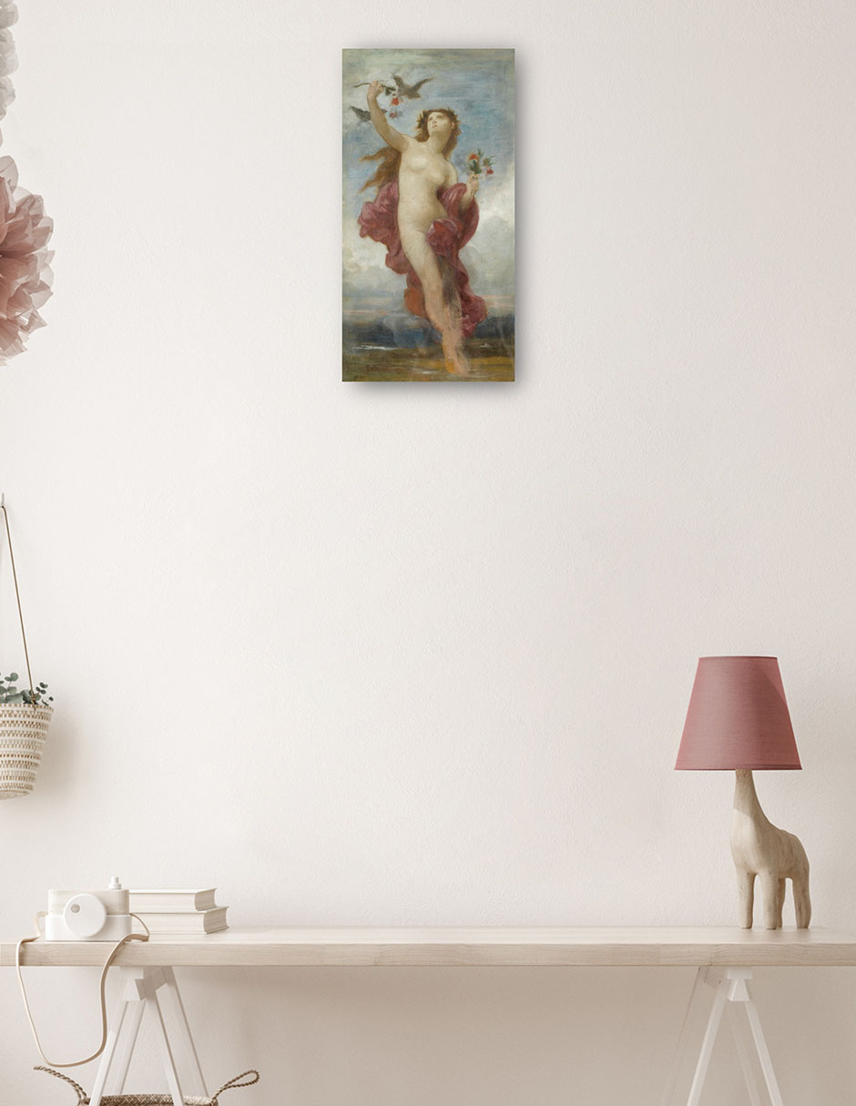 Foto 4 pulgar | Cuadro Decorativo - Estudiar Para Le Jour- William Bouguereau - Fotografía - 34x64 - Impresión En Lienzo - Fine Art Tj