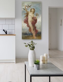 Foto 5 | Cuadro Decorativo - Estudiar Para Le Jour- William Bouguereau - Fotografía - 34x64 - Impresión En Lienzo - Fine Art Tj