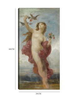 Foto 6 | Cuadro Decorativo - Estudiar Para Le Jour- William Bouguereau - Fotografía - 34x64 - Impresión En Lienzo - Fine Art Tj