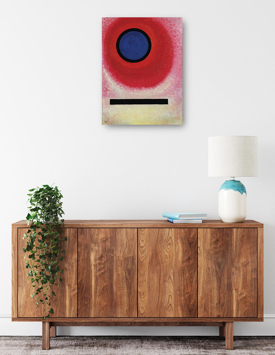Foto 2 | Cuadro Decorativo - Círculo Azul Ii (1925)- Wassily Kandinsky - Abstracto - 46x61 - Impresión En Lienzo - Fine Art Tj