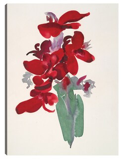 Foto 1 | Cuadro Decorativo - Canna Roja (1915)- Georgia O'keeffe - Floral - 69x92 - Impresión En Lienzo - Fine Art Tj
