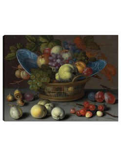 Foto 1 | Cuadro Decorativo - Cesta De Frutas, C. 1622- Balthasar Van Der Ast - Clásicos - 28x36 - Impresión En Lienzo - Fine