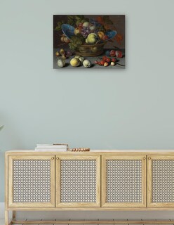 Foto 4 | Cuadro Decorativo - Cesta De Frutas, C. 1622- Balthasar Van Der Ast - Clásicos - 28x36 - Impresión En Lienzo - Fine