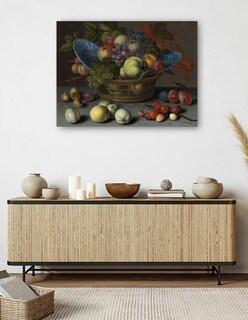Foto 5 | Cuadro Decorativo - Cesta De Frutas, C. 1622- Balthasar Van Der Ast - Clásicos - 28x36 - Impresión En Lienzo - Fine