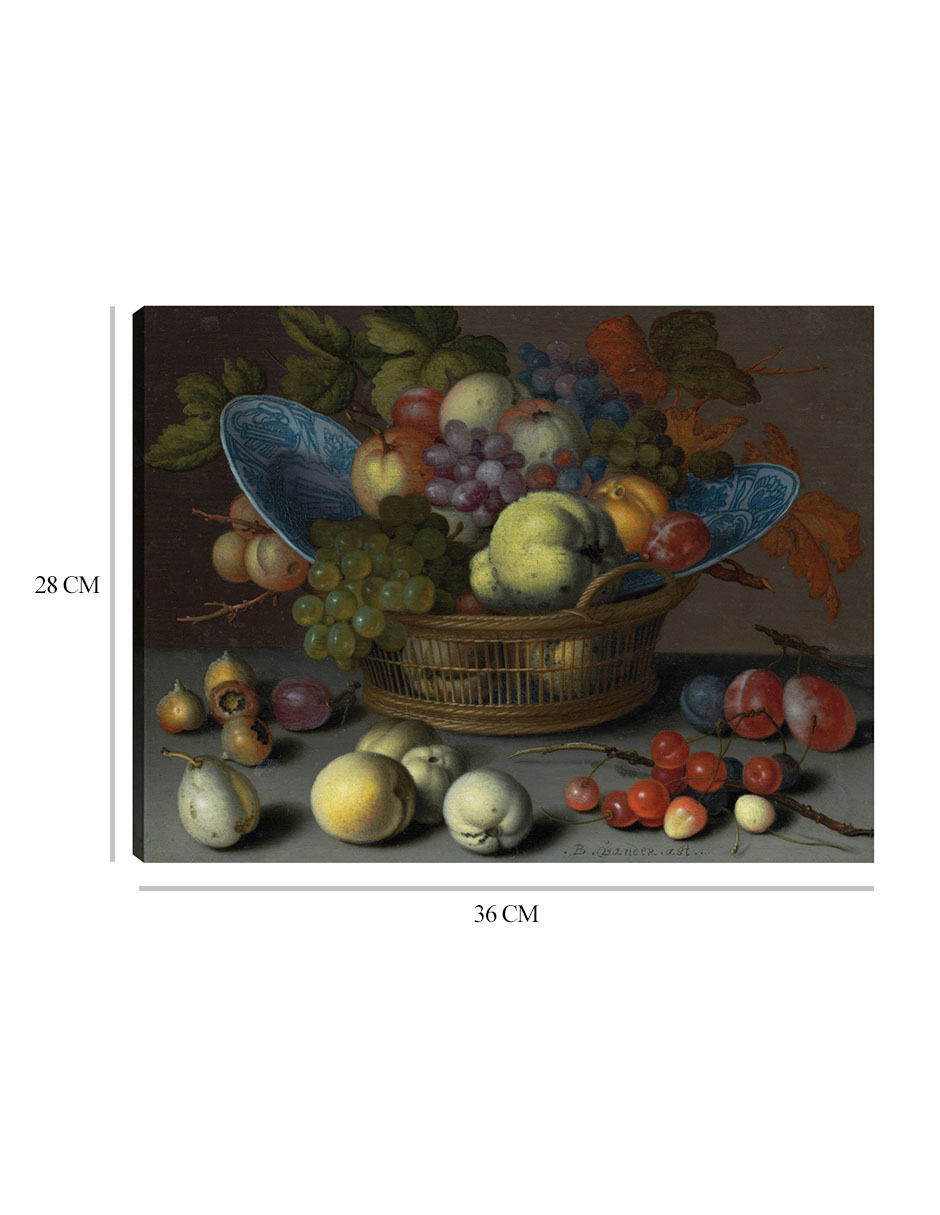 Foto 6 | Cuadro Decorativo - Cesta De Frutas, C. 1622- Balthasar Van Der Ast - Clásicos - 28x36 - Impresión En Lienzo - Fine