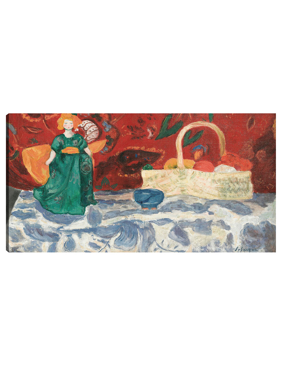 Foto 2 pulgar | Cuadro Decorativo - Naturaleza Morte À La Poupée- Henri Lebasque - Abstracto - 34x64 - Impresión En Lienzo - Fine Art