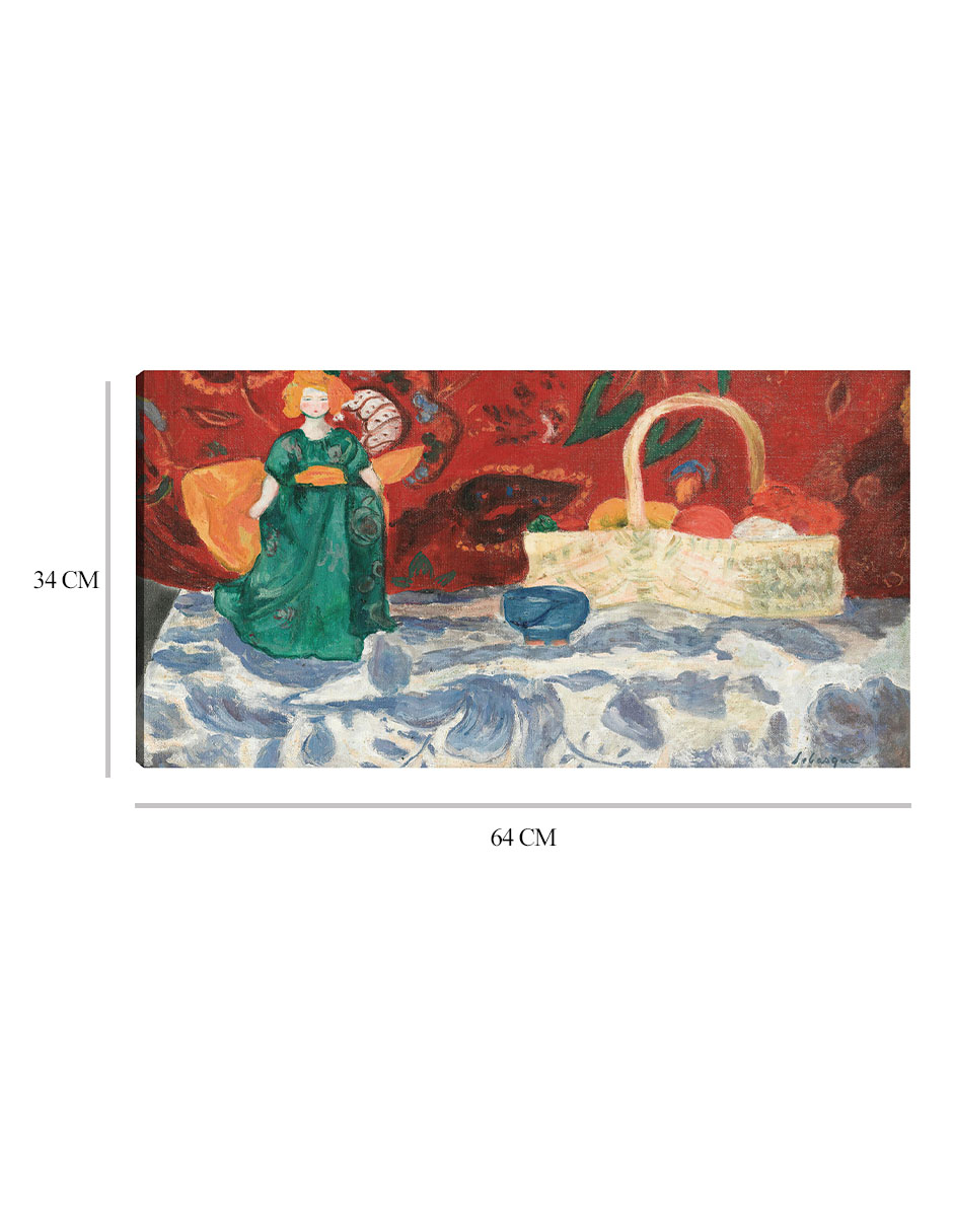 Foto 7 pulgar | Cuadro Decorativo - Naturaleza Morte À La Poupée- Henri Lebasque - Abstracto - 34x64 - Impresión En Lienzo - Fine Art
