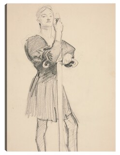 Foto 1 | Cuadro Decorativo - Figura De Pie Con Lanza- John Singer Sargent - Abstracto - 46x61 - Impresión En Lienzo - Fine Art T