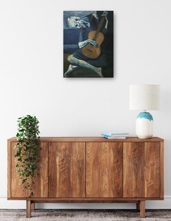 Foto 2 | Cuadro Decorativo - El Viejo Guitarrista- Pablo Picasso - Fotografía - 69x92 - Impresión En Lienzo - Fine Art Tj