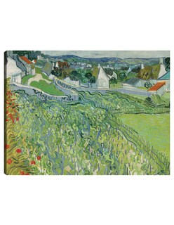 Foto 1 | Cuadro Decorativo - Viñedos De Auvers (1890)- Vincent Van Gogh - Paisaje - 107x143 - Impresión En Lienzo - Fine Art Tj